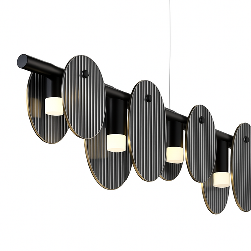 suspension moderne en verre pour décoration intérieure élégante