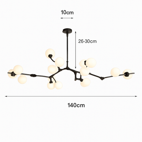 suspension moderne à intensité variable pour décoration intérieure