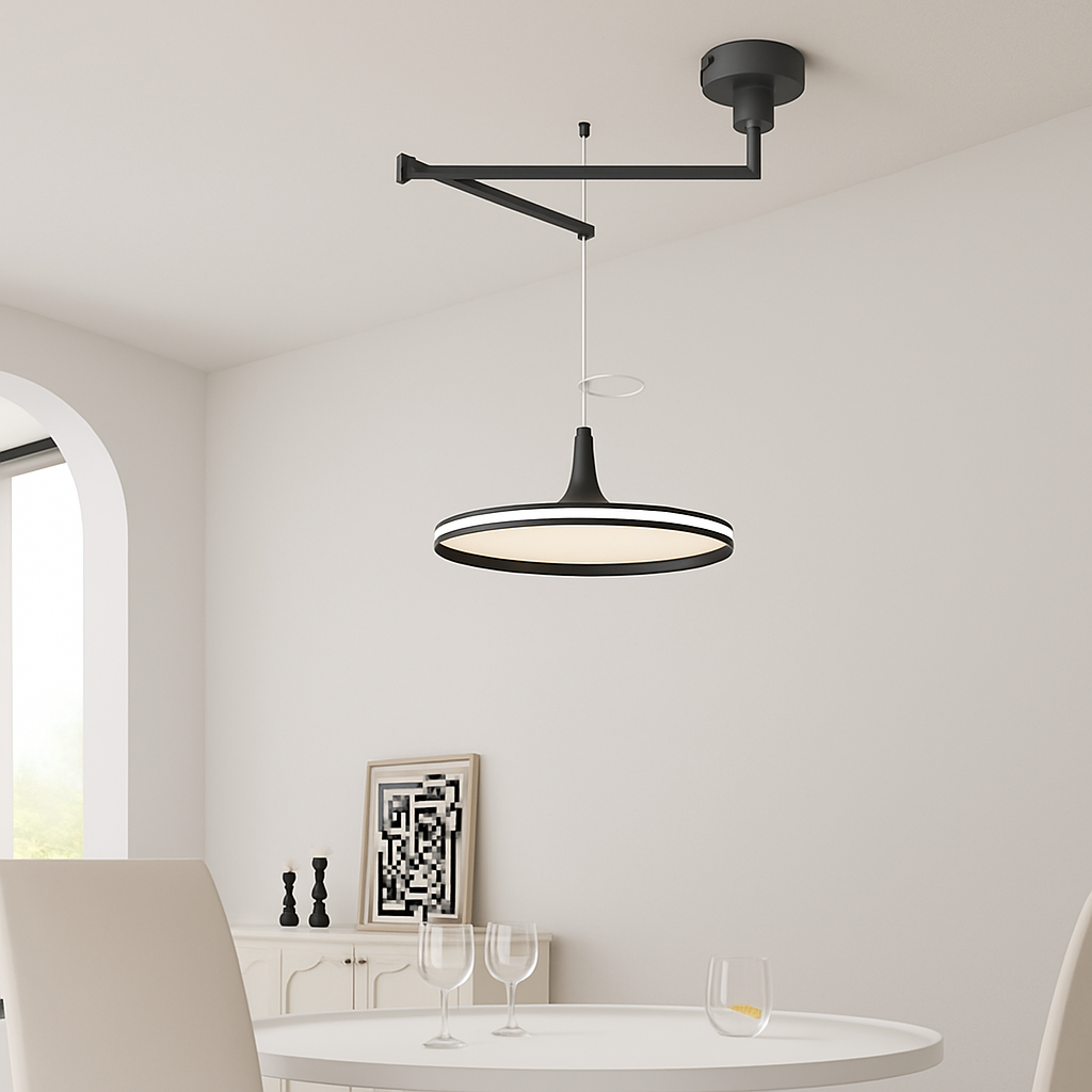 Suspension Moderne LED Salon Salle À Manger Cuisine Lumières Éclairage Intérieur Décor À La Maison Bras Réglable
