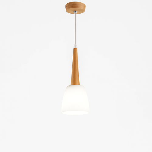 Moderne Pendelleuchte aus Holz GZMJ mit LED-Halterung - vue 11 sur 10