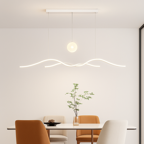 Moderne und minimalistische Pendelleuchten für Restaurant - vue 2 sur 12