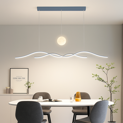 Moderne und minimalistische Pendelleuchten für Restaurant - vue 3 sur 12