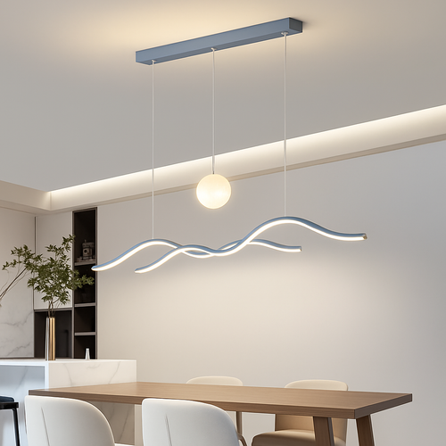 Moderne und minimalistische Pendelleuchten für Restaurant - vue 5 sur 12
