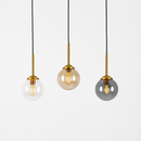 suspension modernes nordiques en verre led pour maison
