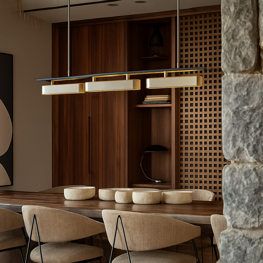 suspension nordique design moderne pour décoration intérieure avec lumières LED - vue 4 sur 9