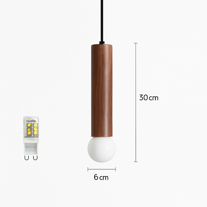 Suspension nordique en bois massif créative