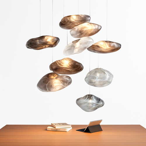 Suspension nordique en verre au Design nuage