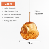 suspension nordique en verre à led décoratif pour intérieur