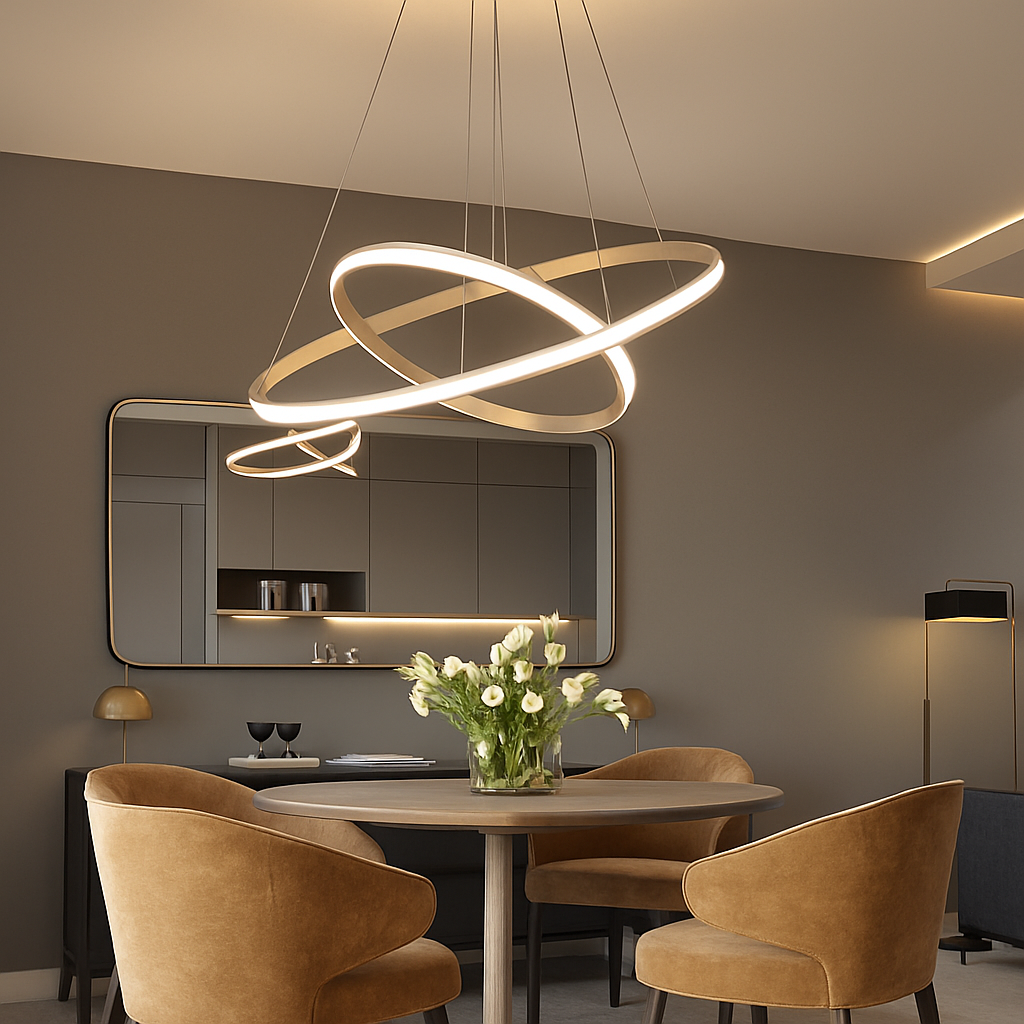 suspension nordique moderne à led pour décoration intérieure - vue 7 sur 8
