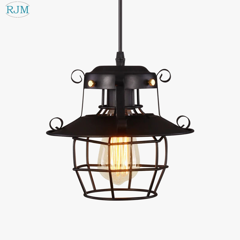 suspension nordique rétro industriel loft vintage led décorative