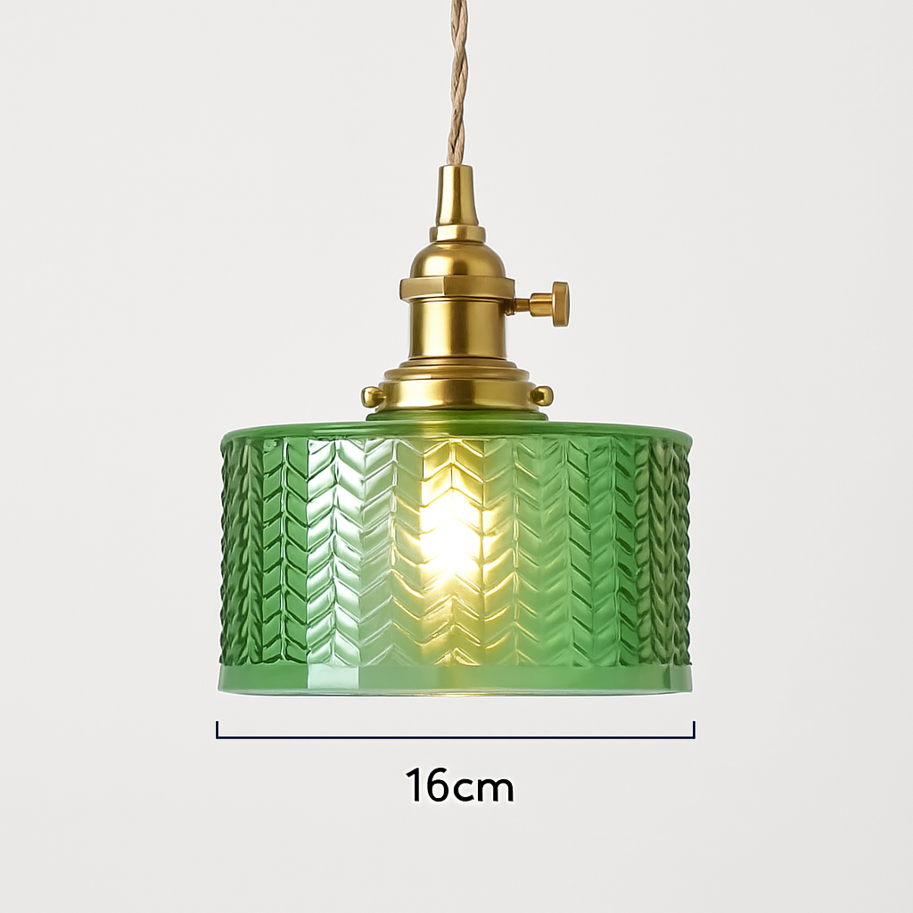 suspension nordique vintage rustique en cuivre wabi-sabi luminaire - vue 5 sur 15