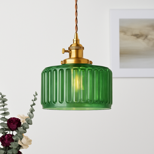 suspension nordique vintage rustique en cuivre wabi-sabi luminaire