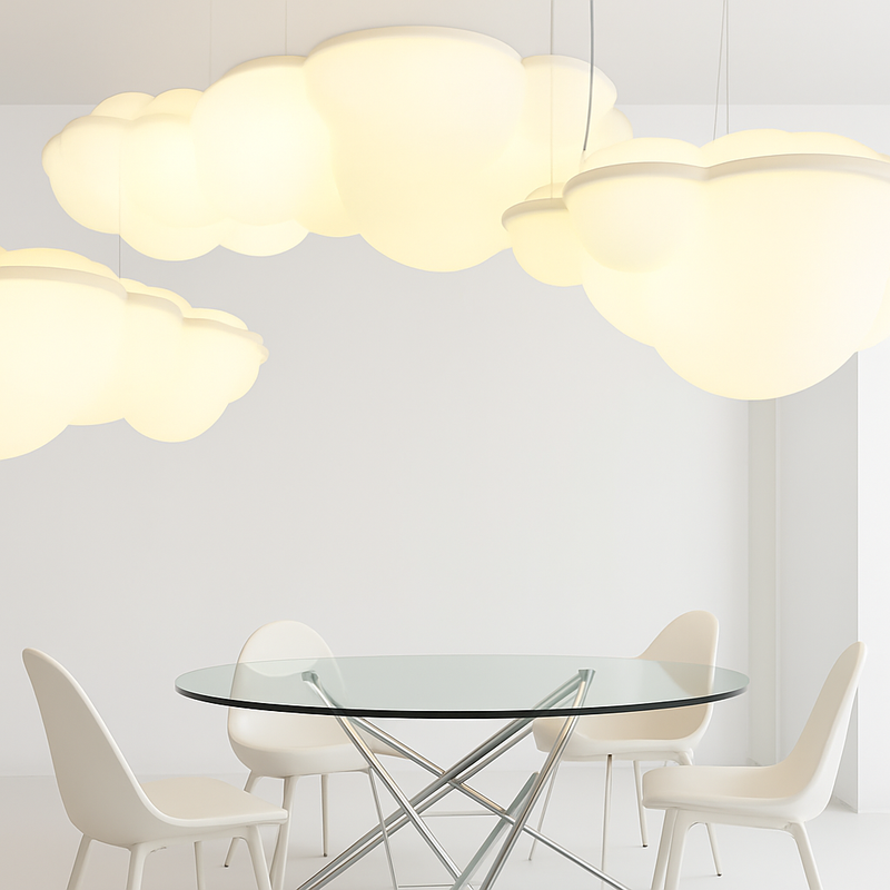 suspension nuvola nordique nuages led décoration design italien
