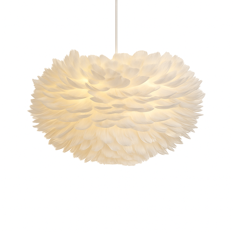 Suspension ovale en plumes Father