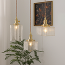 suspension rétro en verre pour éclairage intérieur élégant