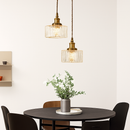 suspension rétro en verre pour éclairage intérieur élégant