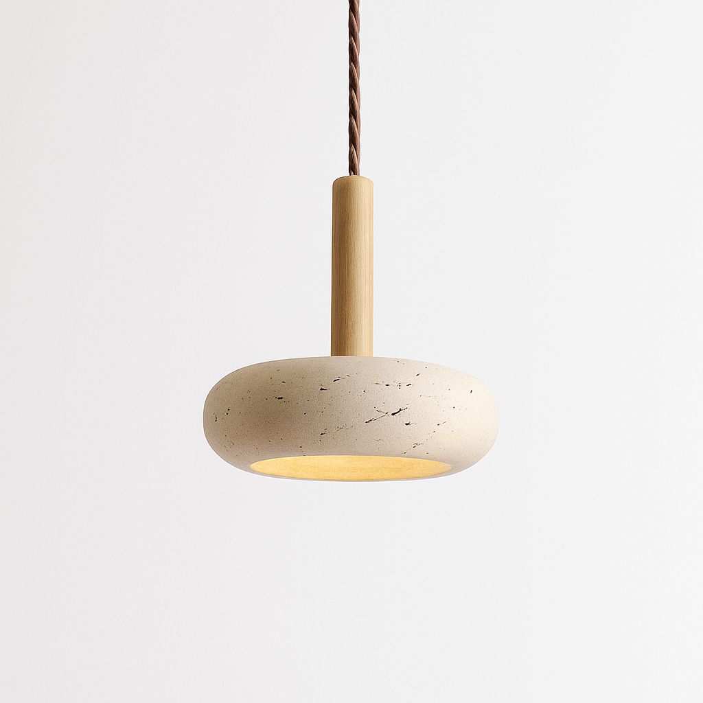 suspension retro minimaliste en forme d'anneau design nordique