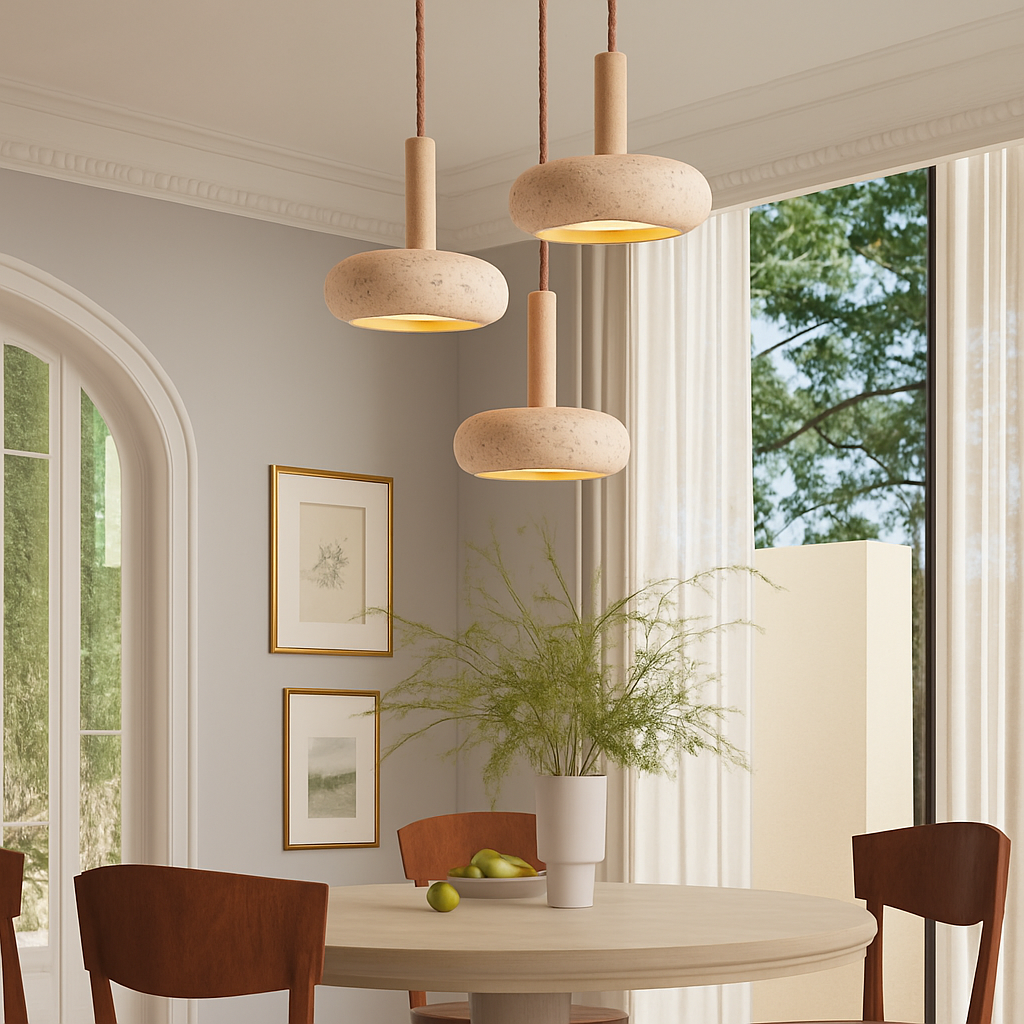 suspension retro minimaliste en forme d'anneau design nordique