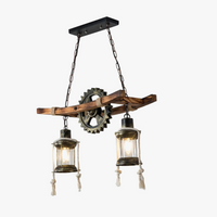 Suspension Vintage en bois