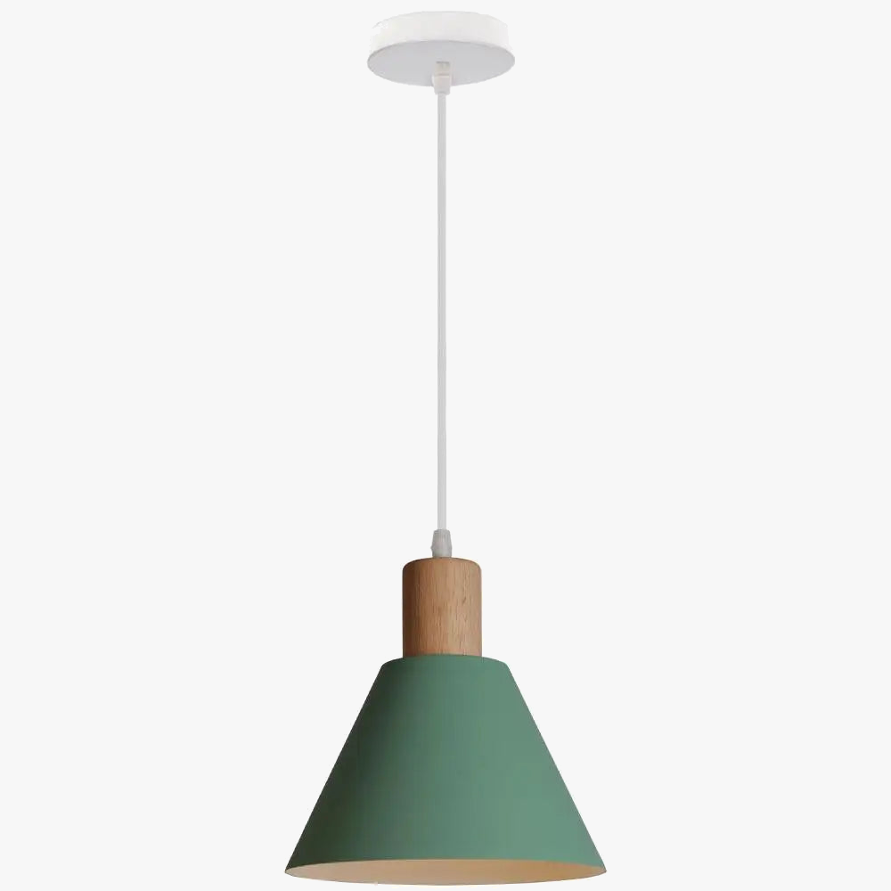 suspension vintage en bois et fer pour décoration industrielle