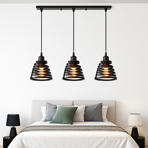 Suspension vintage en fer forgé pour intérieur moderne