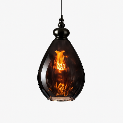 Suspension vintage en verre coloré Lampen