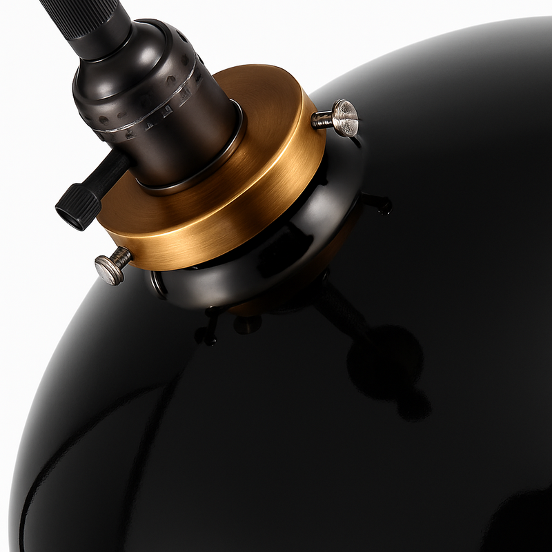 Suspension vintage à LED style rétro en métal