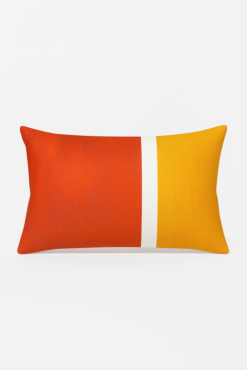 taie d'oreiller décorative à motifs géométriques avec soutien lombaire