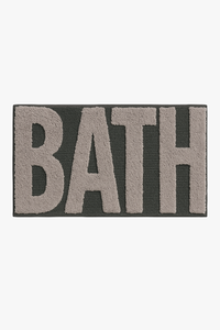 Tapis de bain antidérapant motif lettres spa mignon