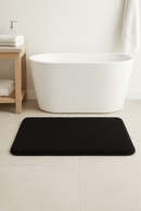 tapis de bain antidérapant épais absorbant poils longs
