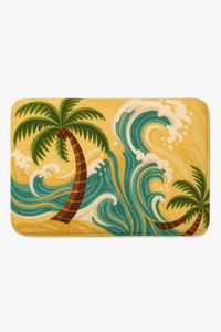 Tapis de bain antiderapant motif ocean absorbant