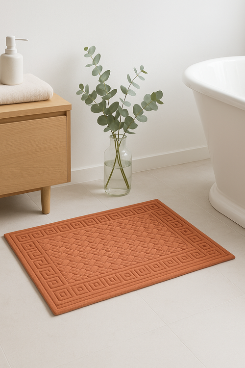 tapis de bain coton absorbant cartoon salle bain