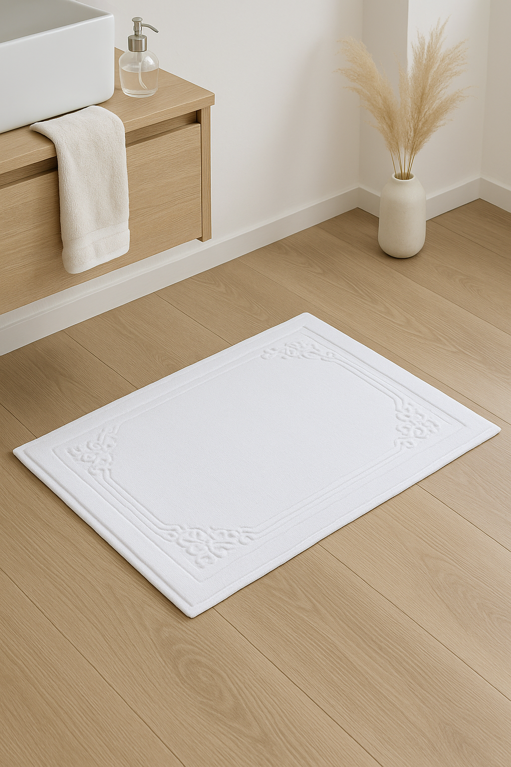 tapis de bain coton épais style spa cartoon - vue 3 sur 2