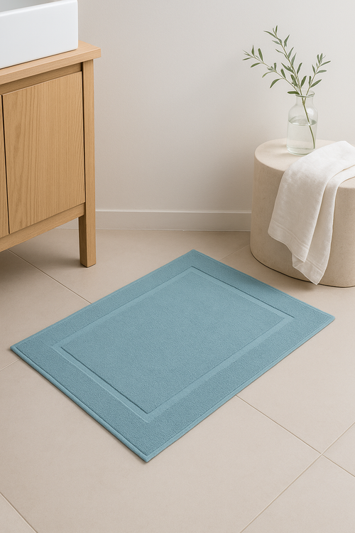Tapis de bain coton epais texture pour salle