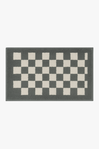 tapis de bain damier doux absorbant microfibre bain