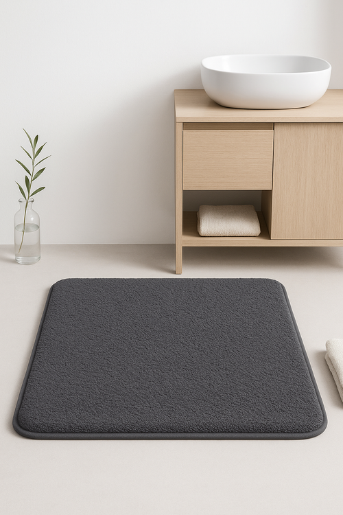 tapis de bain epais antiderapant poils longs salle