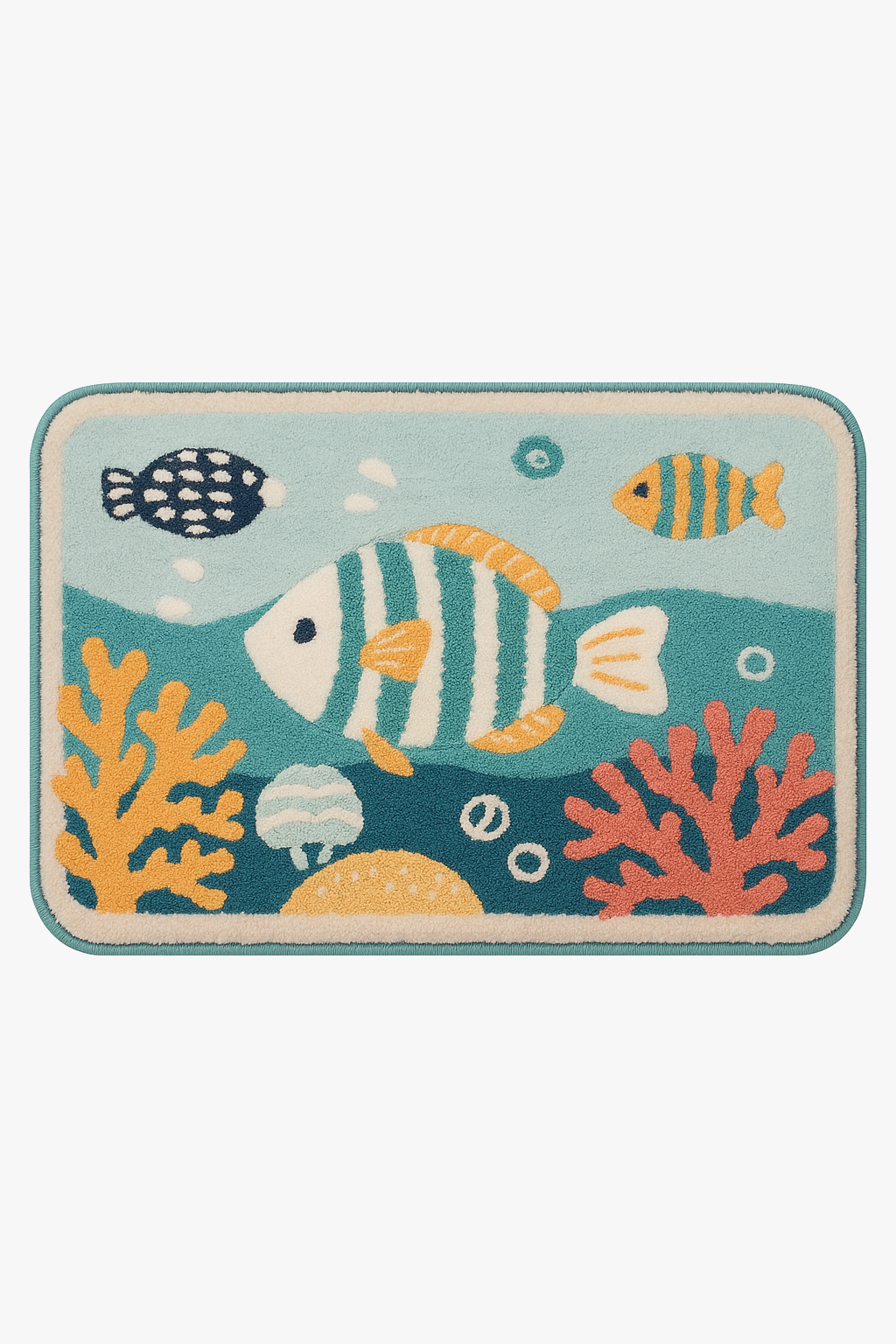 Tapis de bain flanelle imprimé moderne antidérapant doux