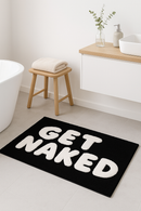 tapis de bain get naked shaggy epais antiderapant