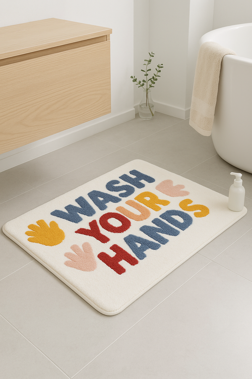 tapis de bain microfibre doux antiderapant absorbant raye