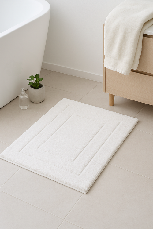 Tapis de bain microfibre épais antidérapant absorbant moderne