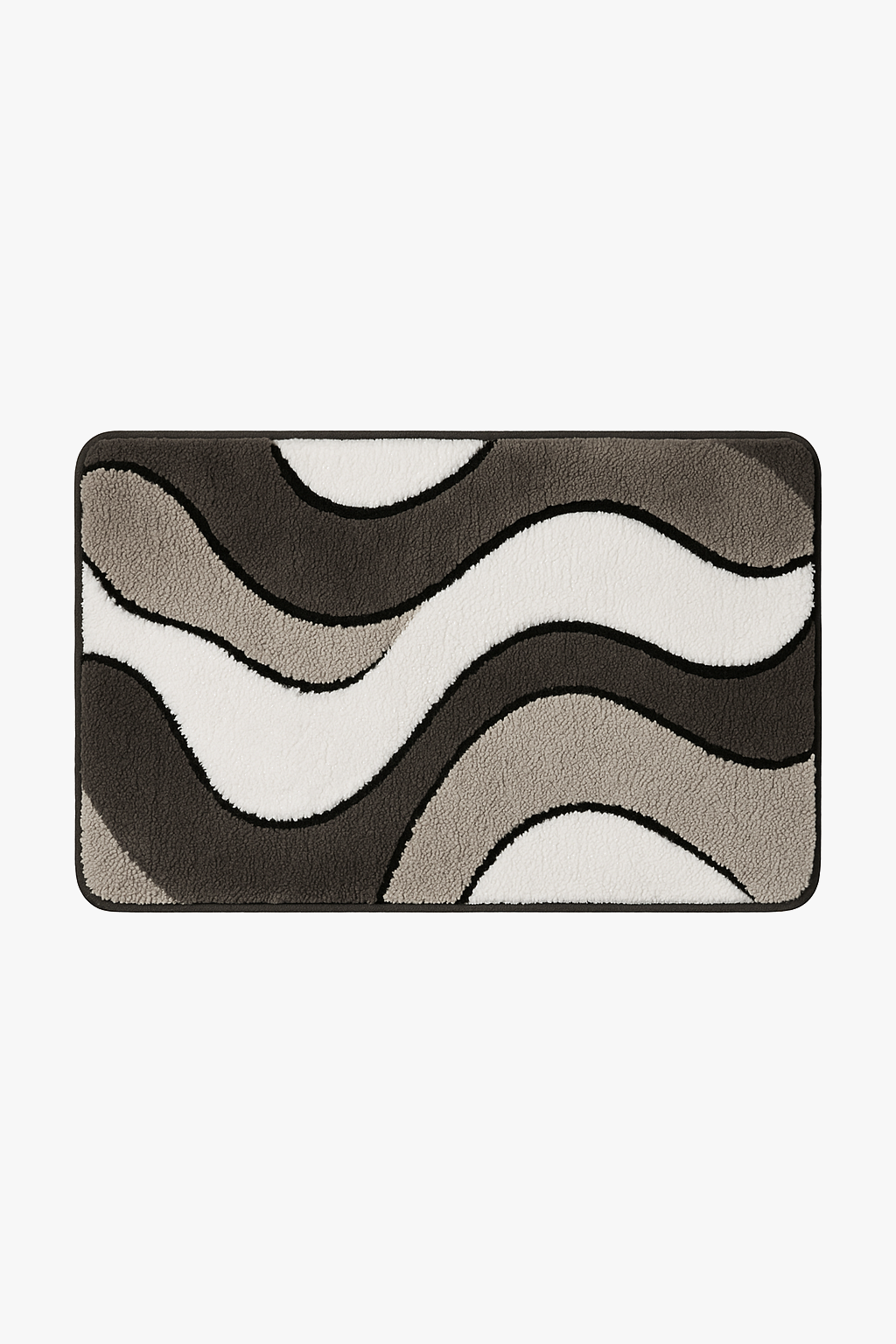 Tapis de bain microfibre moelleux style cartoon antiderapant