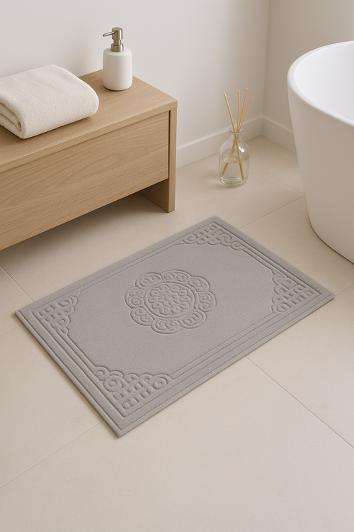 tapis de bain microfibre motif cartoon style americain