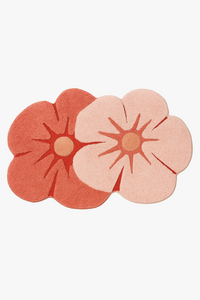 tapis de bain motif mousse floral doux antiderapant