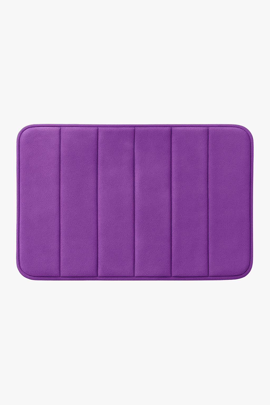 Tapis de bain mousse mémoire antidérapant rayures absorbant