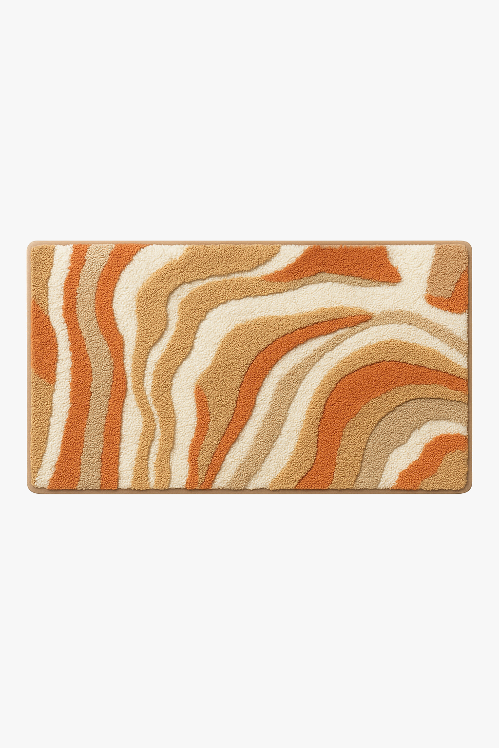 tapis de bain nordique rayé antidérapant absorbant