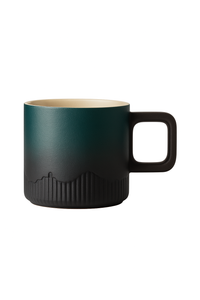 Tasse à café vintage céramique anse bois artisanale