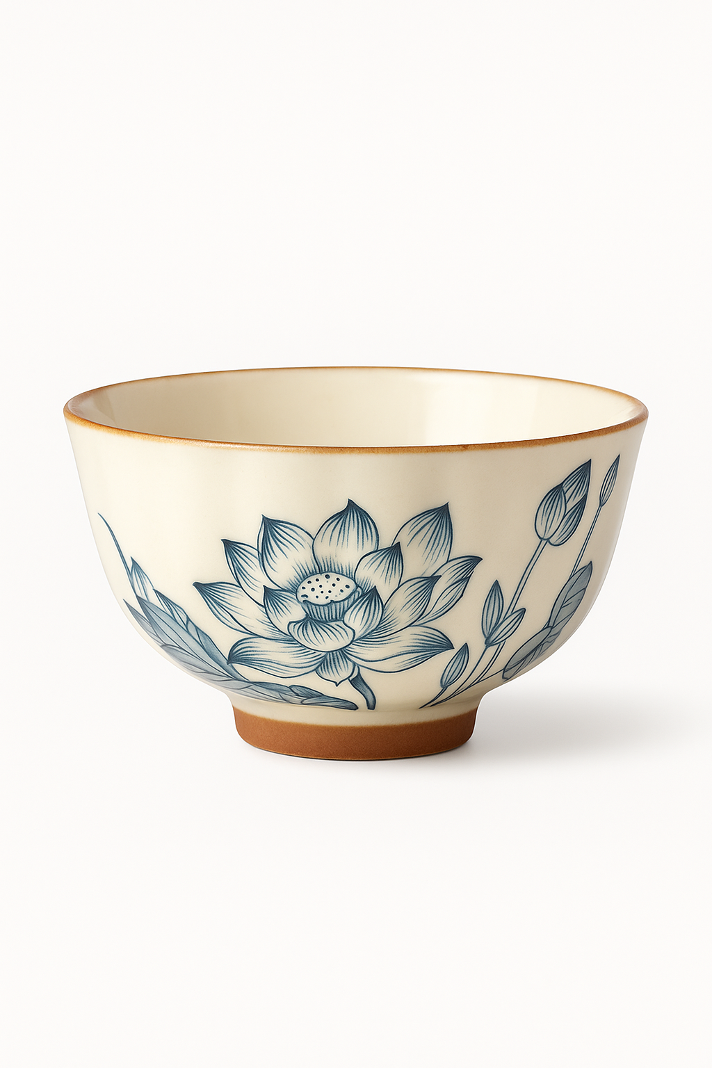Tasse à thé lotus céramique artisanale style chinois
