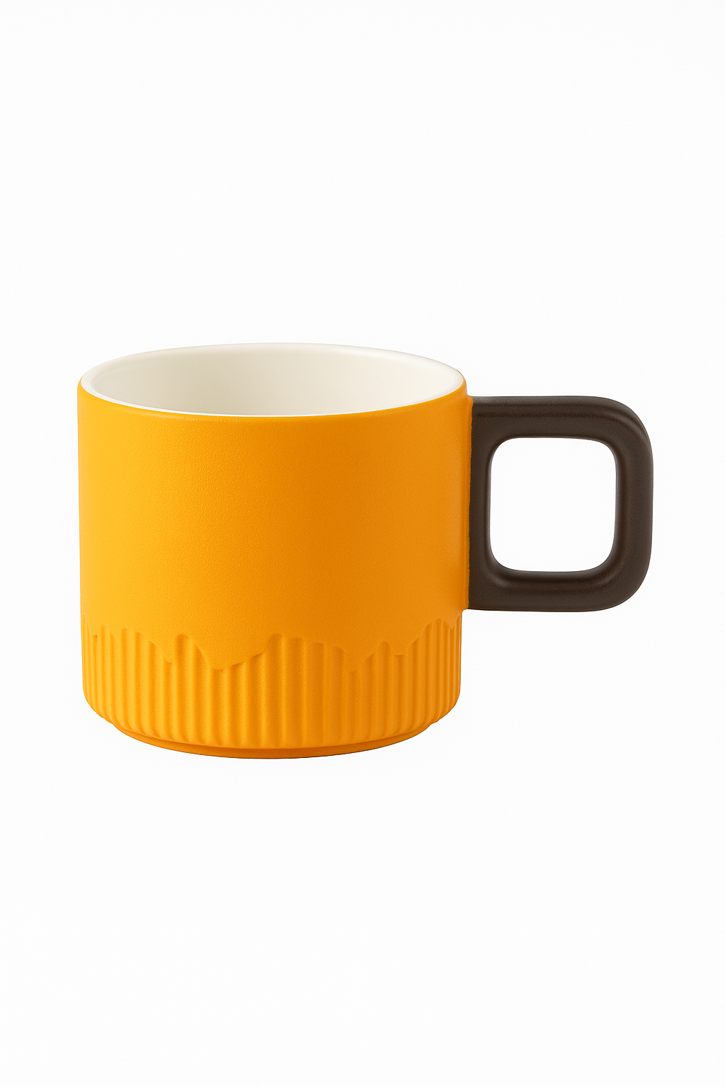 Tasse cafe ceramique artisanale vintage anse bois 60ml