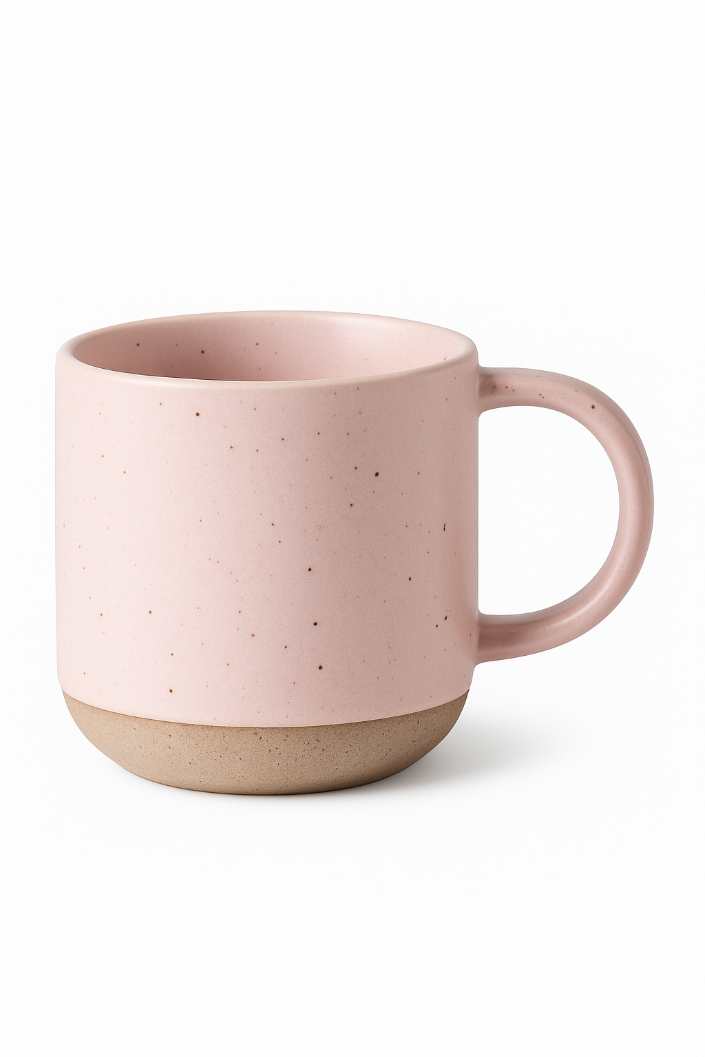 Tasse cafe ceramique mouchetee design retro anse