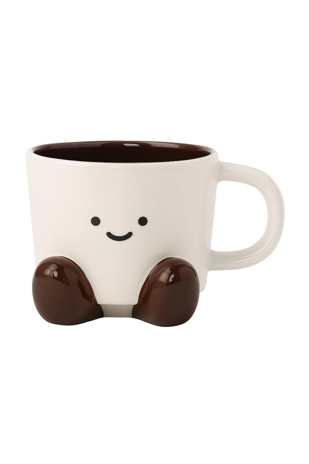 Tasse café mignonne sur pied style kawaii latte